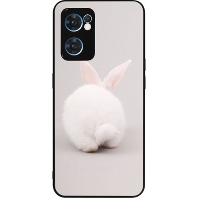 Coque OPPO Reno7 5G - Silicone rigide noir Easter 2024 bunny butt