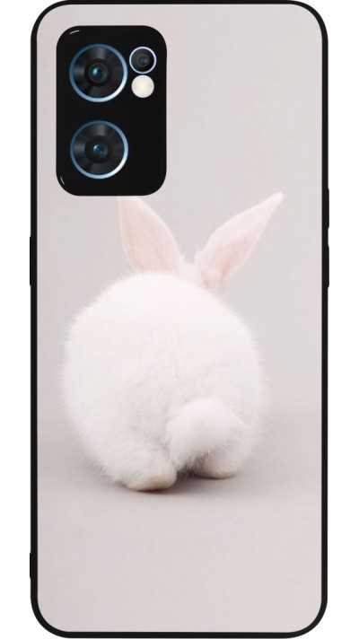 Coque OPPO Reno7 5G - Silicone rigide noir Easter 2024 bunny butt