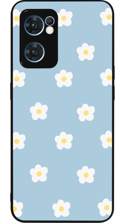 Coque OPPO Reno7 5G - Silicone rigide noir Easter 2024 daisy flower