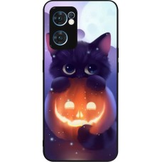 Coque OPPO Reno7 5G - Silicone rigide noir Halloween 17 15