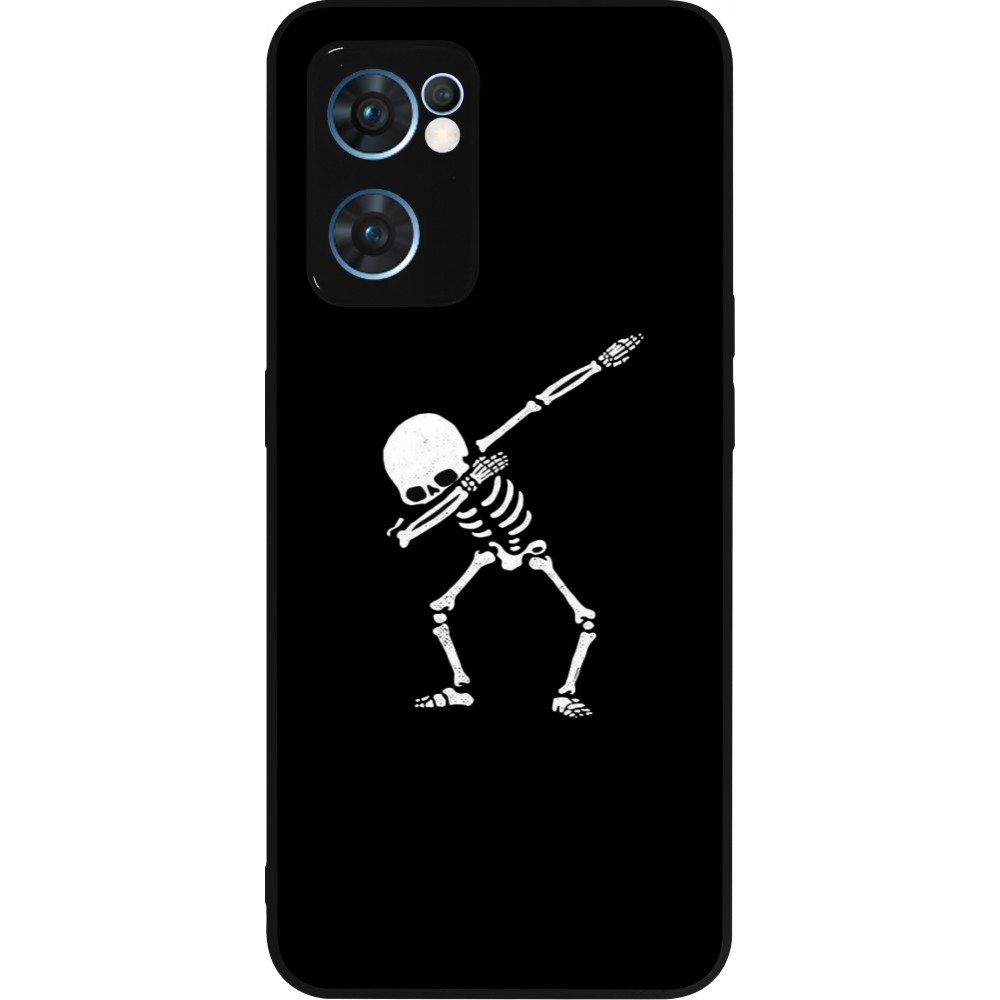 Coque OPPO Reno7 5G - Silicone rigide noir Halloween 19 09