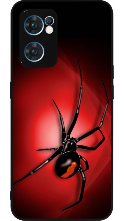 Coque OPPO Reno7 5G - Silicone rigide noir Halloween 2023 spider black widow