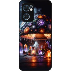 Coque OPPO Reno7 5G - Silicone rigide noir Halloween Potion Magic