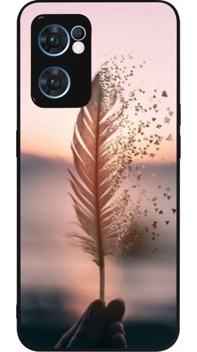 Coque OPPO Reno7 5G - Silicone rigide noir Hello September 11 19