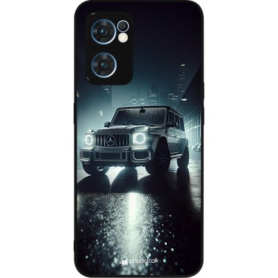 Coque OPPO Reno7 5G - Silicone rigide noir Mercedes G AMG Night