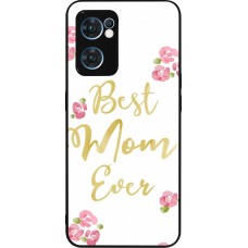 Coque OPPO Reno7 5G - Silicone rigide noir Mom 2024 best Mom ever