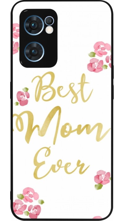 Coque OPPO Reno7 5G - Silicone rigide noir Mom 2024 best Mom ever