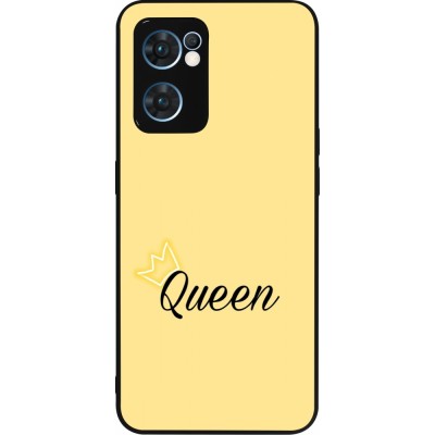 Coque OPPO Reno7 5G - Silicone rigide noir Mom 2024 Queen