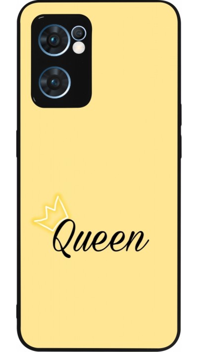 Coque OPPO Reno7 5G - Silicone rigide noir Mom 2024 Queen