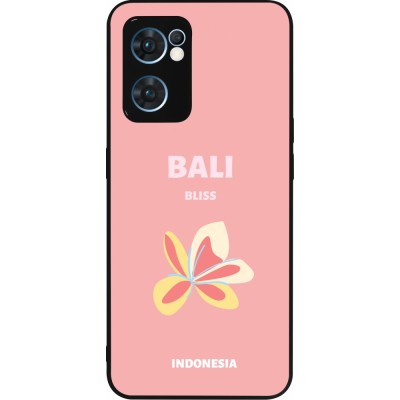 Coque OPPO Reno7 5G - Silicone rigide noir Pop Summer Destination Bali