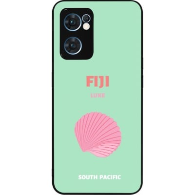 Coque OPPO Reno7 5G - Silicone rigide noir Pop Summer Destination Fiji