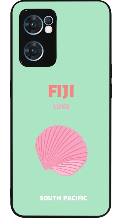 Coque OPPO Reno7 5G - Silicone rigide noir Pop Summer Destination Fiji