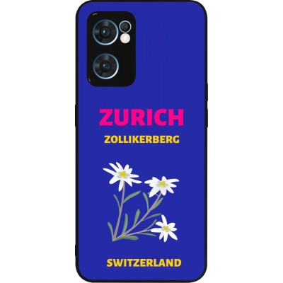 Coque OPPO Reno7 5G - Silicone rigide noir Pop Summer Destination Zurich