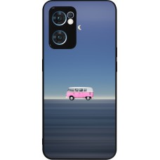 Coque OPPO Reno7 5G - Silicone rigide noir Spring 23 pink bus