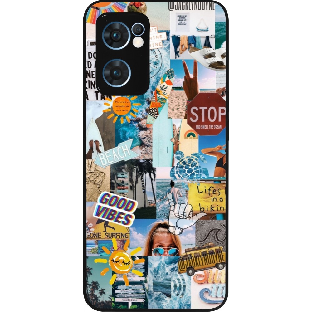 Coque OPPO Reno7 5G - Silicone rigide noir Summer 2021 15