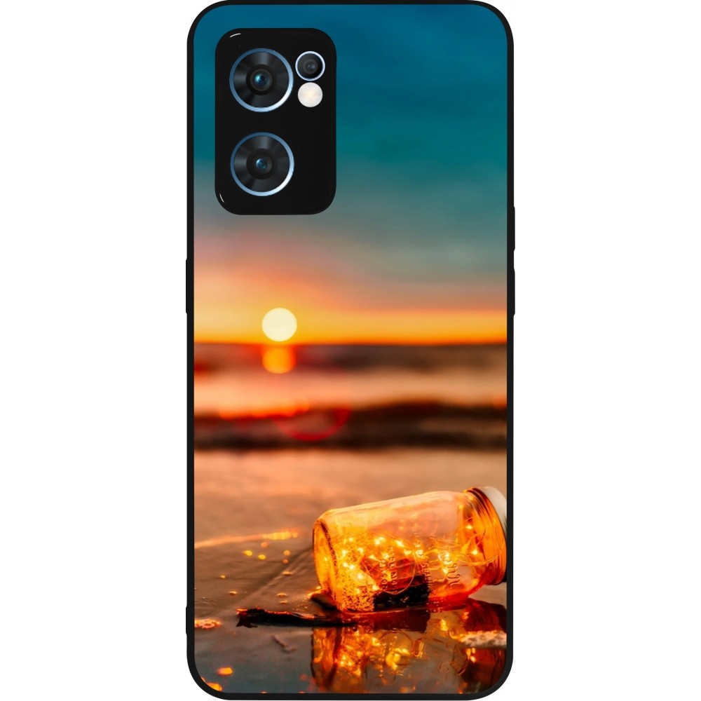 Coque OPPO Reno7 5G - Silicone rigide noir Summer 2021 16