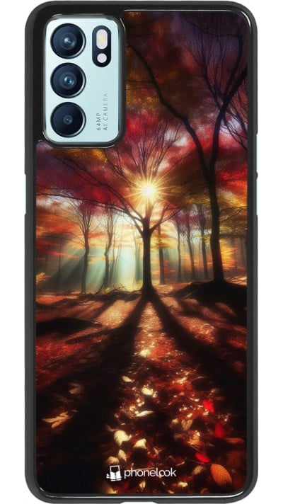 Coque OPPO Reno6 5G - Automne doré glare