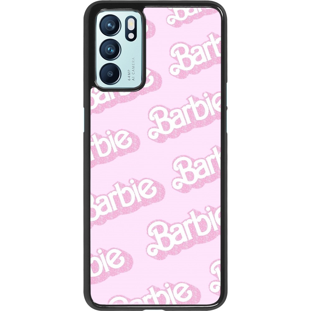 OPPO Reno6 5G Case Hülle - Barbie light pink pattern