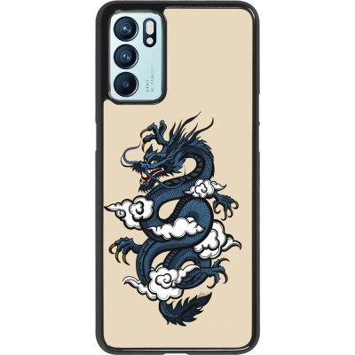 Coque OPPO Reno6 5G - Blue Dragon Tattoo