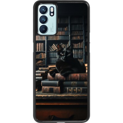 Coque OPPO Reno6 5G - Chat livres sombres