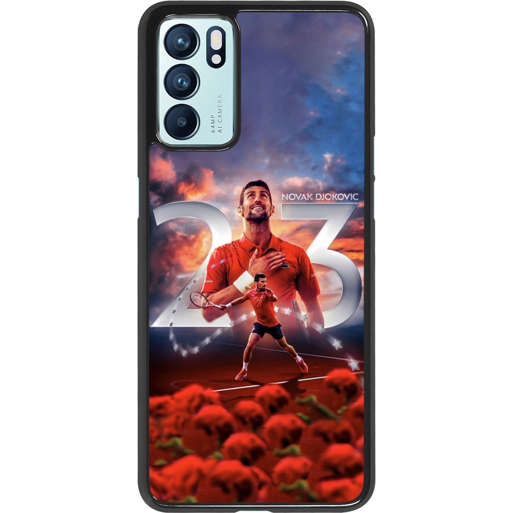 Coque OPPO Reno6 5G - Djokovic 23 Grand Slam