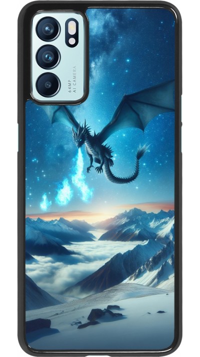 Coque OPPO Reno6 5G - Dragon nocturne montagne