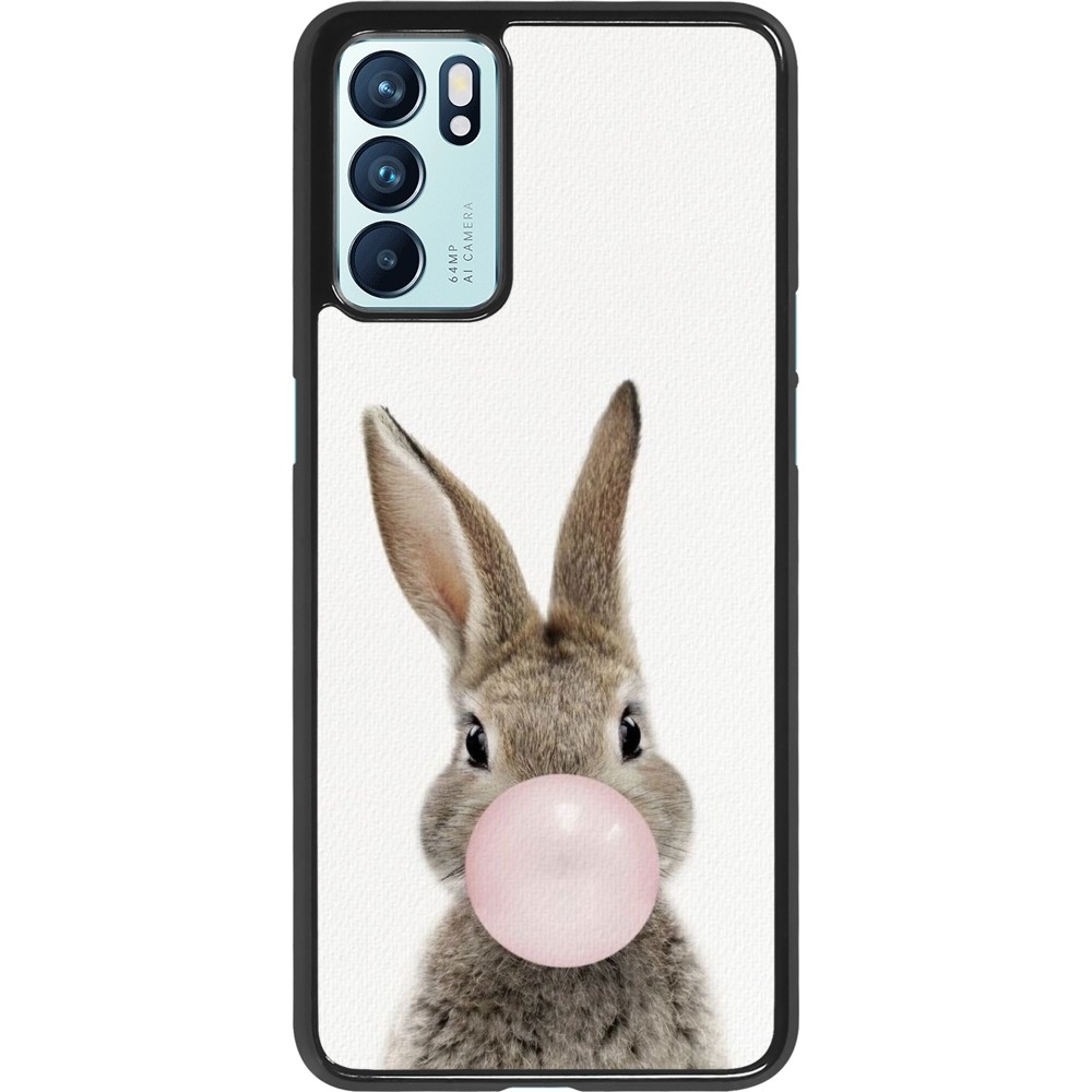 Coque OPPO Reno6 5G - Easter 2023 bubble gum bunny