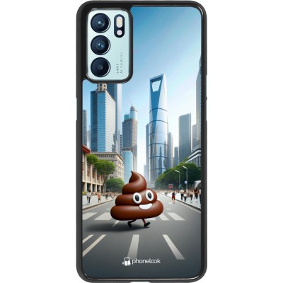 Coque OPPO Reno6 5G - Emoji Caca walk