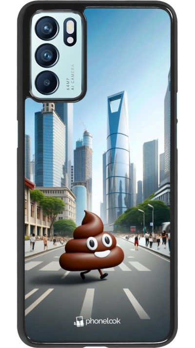 Coque OPPO Reno6 5G - Emoji Caca walk