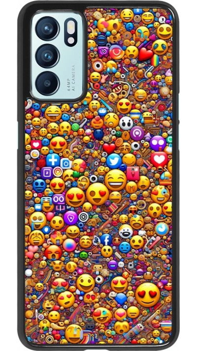 Coque OPPO Reno6 5G - Emoji mixed