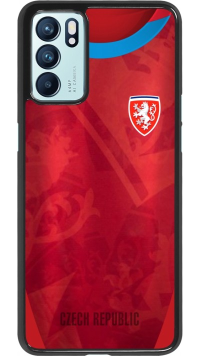 Coque OPPO Reno6 5G - Maillot de football République Tchèque personnalisable