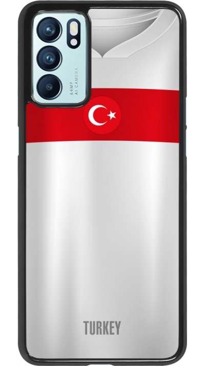 Coque OPPO Reno6 5G - Maillot de football Turquie personnalisable