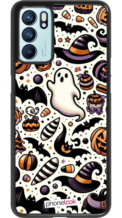 Coque OPPO Reno6 5G - Halloween 2024 Cute Pattern