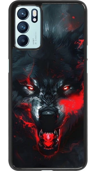 Coque OPPO Reno6 5G - Halloween 2024 mad werewolf