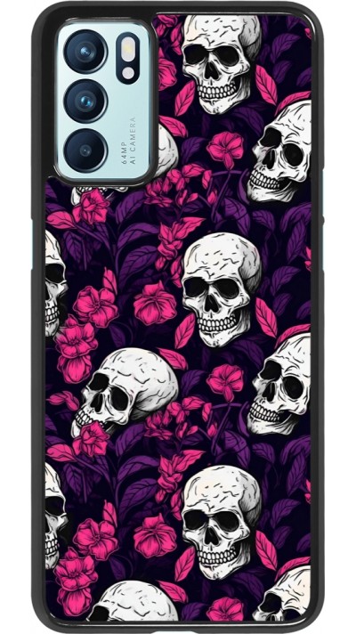 Coque OPPO Reno6 5G - Halloween 2024 romantic skulls