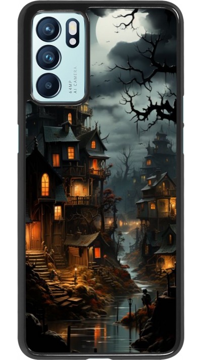 Coque OPPO Reno6 5G - Halloween 2024 scary town