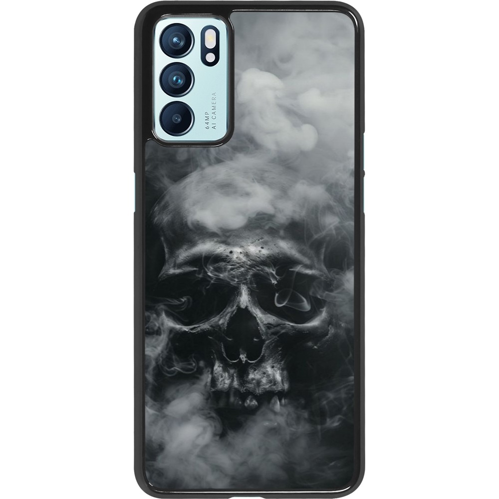 Coque OPPO Reno6 5G - Halloween 2024 smoky skull