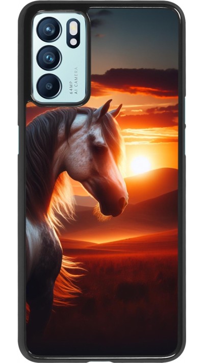 Coque OPPO Reno6 5G - Majestic Sunset Horse