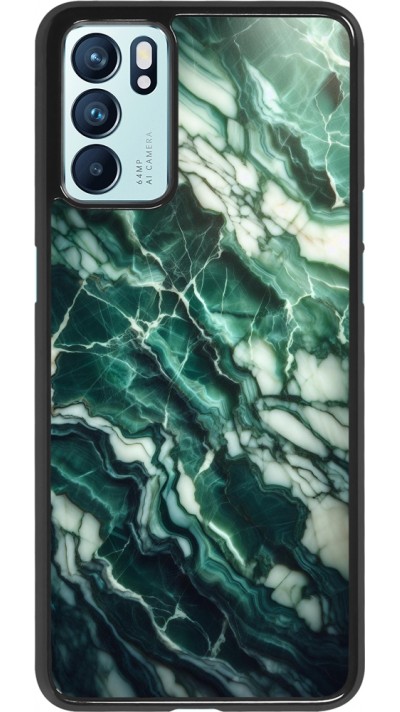 Coque OPPO Reno6 5G - Marbre vert majestueux