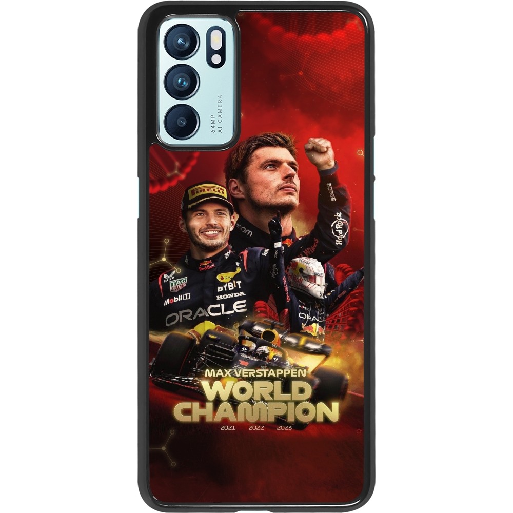 Coque OPPO Reno6 5G - Max Verstappen Champion 2023