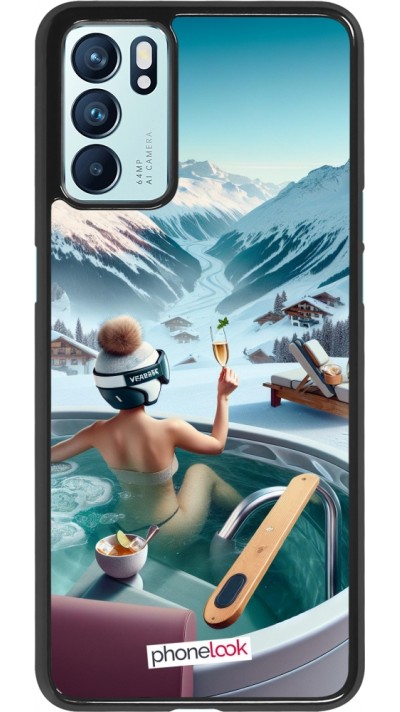 Coque OPPO Reno6 5G - Montagne Glamour Jacuzzi