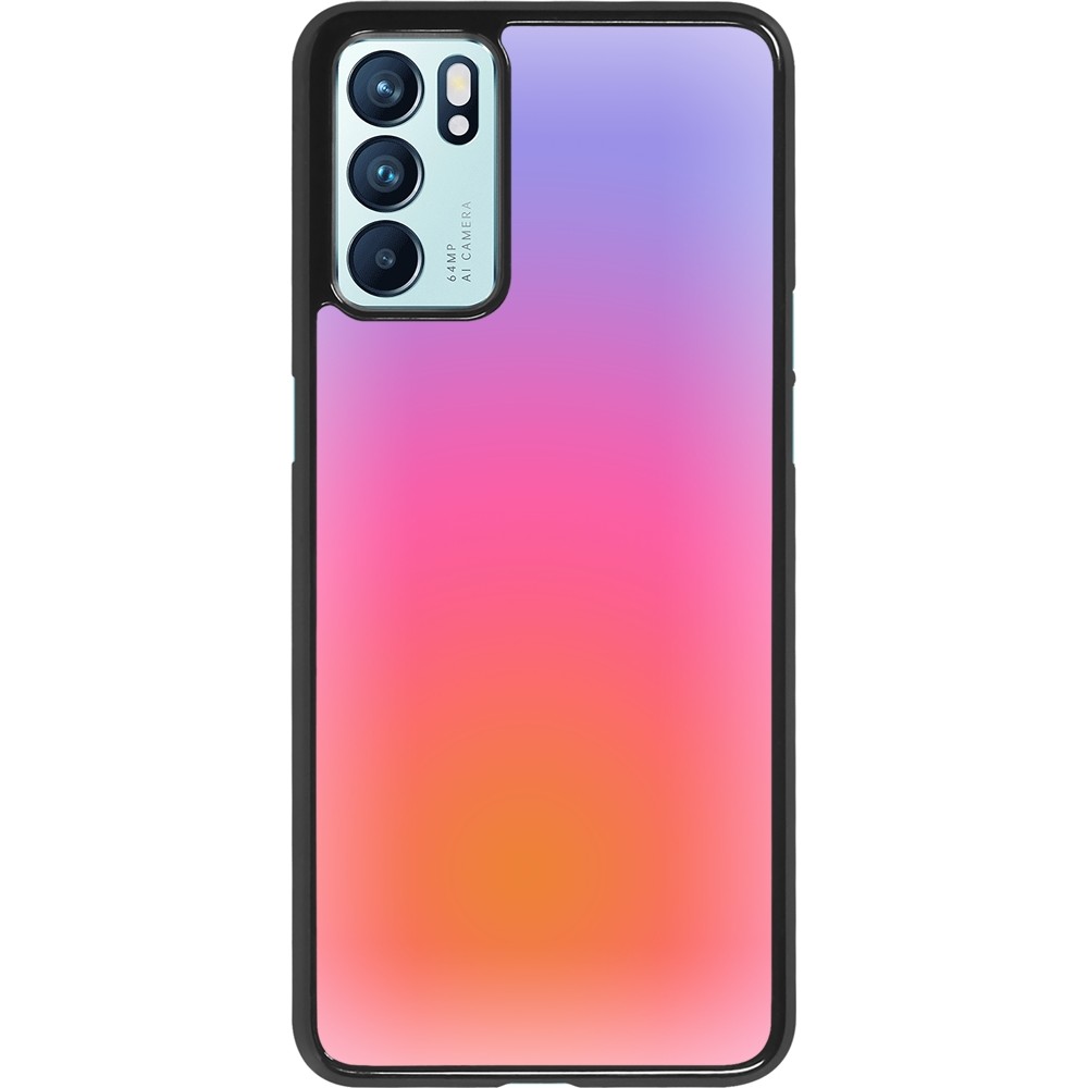 Coque OPPO Reno6 5G - Orange Pink Blue Gradient