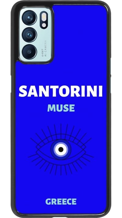 Coque OPPO Reno6 5G - Pop Summer Destination Santorini