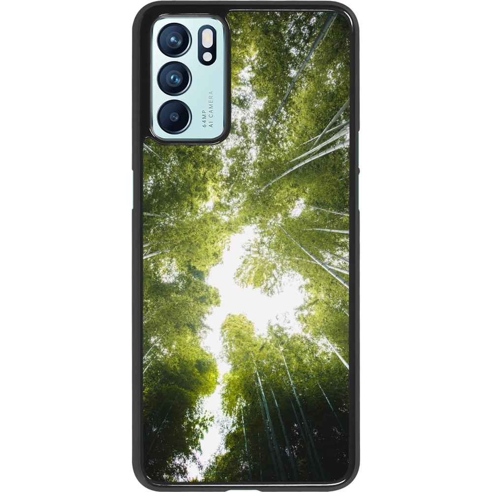 OPPO Reno6 5G Case Hülle - Spring 23 forest blue sky