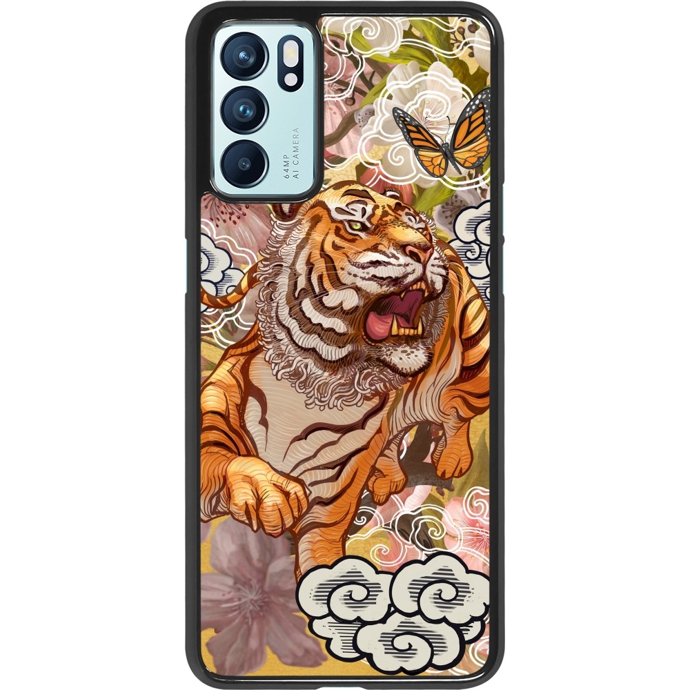 OPPO Reno6 5G Case Hülle - Spring 23 japanese tiger