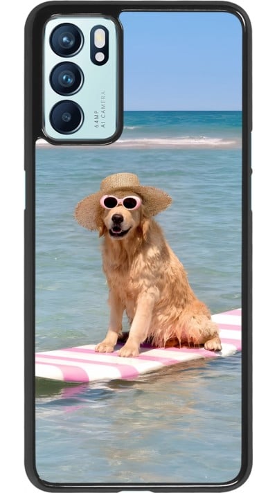 Coque OPPO Reno6 5G - Summer Dog on Paddle