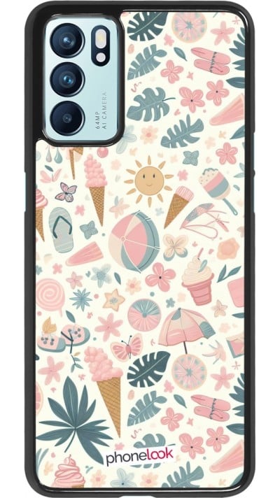 Coque OPPO Reno6 5G - Summer Pink Pattern