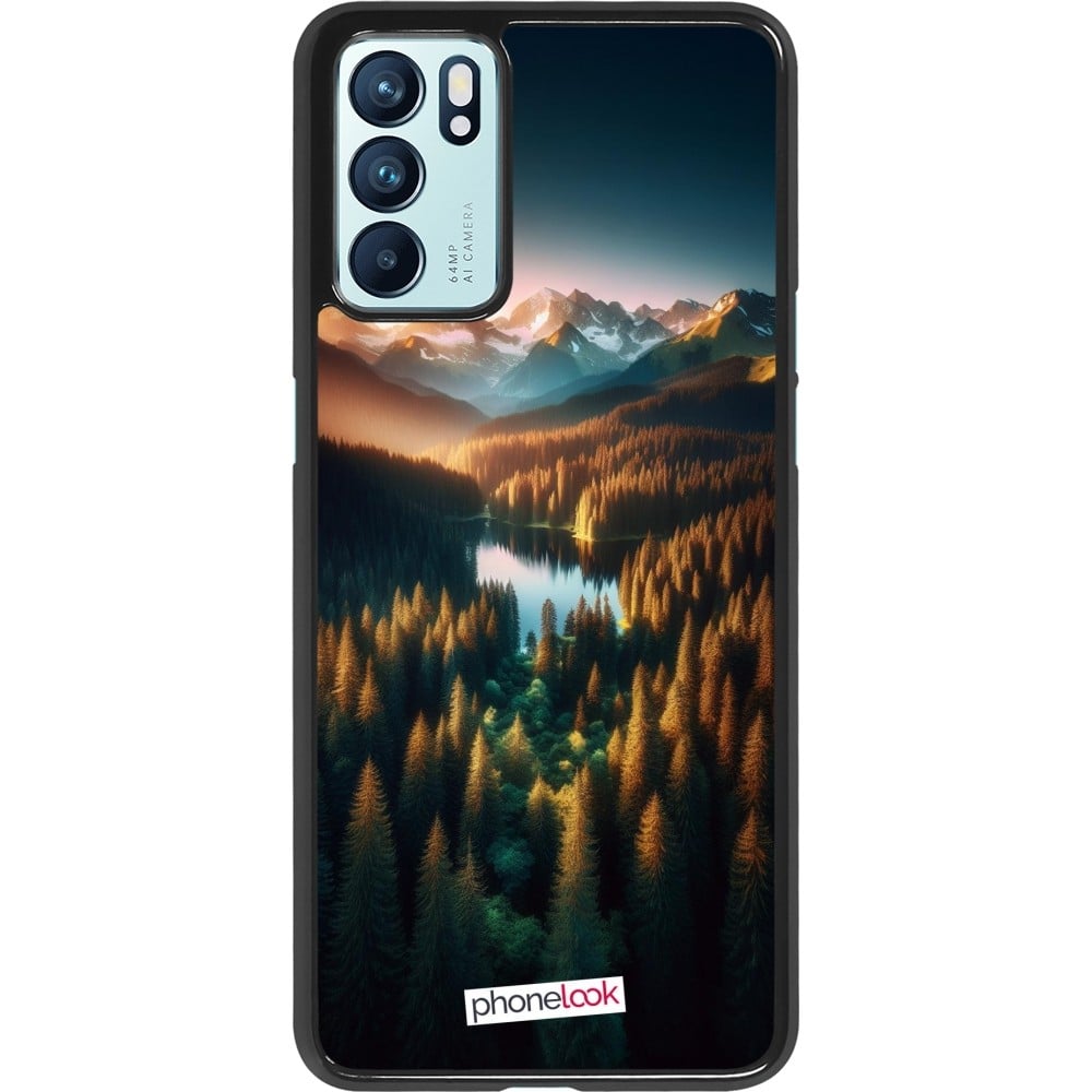 Coque OPPO Reno6 5G - Sunset Forest Lake