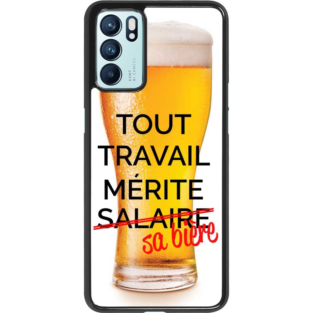 Hülle Oppo Reno6 5G - Tout travail mérite sa bière