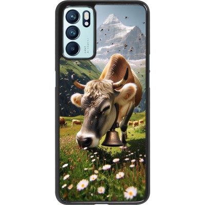 Coque OPPO Reno6 5G - Vache montagne Valais